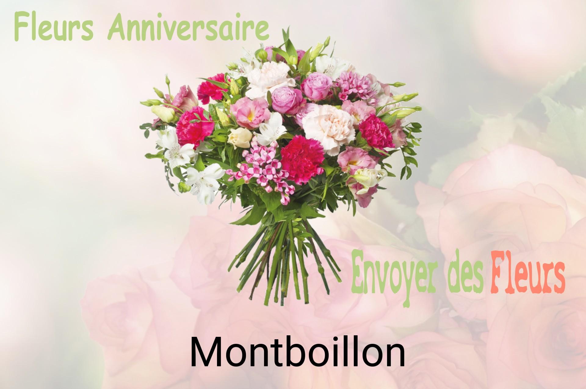 Bouquet de fleurs d’anniversaire livré à Montboillon